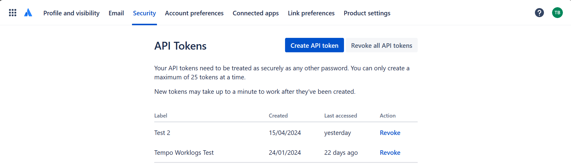 jira API tokens.PNG