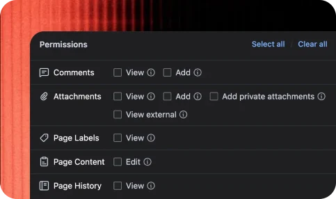 Granular access control for external Confluence viewers