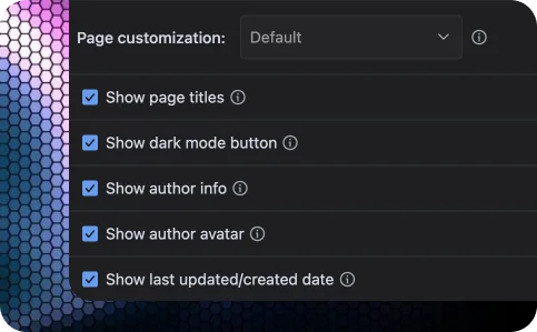Customizing the look of a shared Confluence page